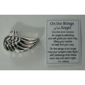 "On the wings of an angel" Prayer Box Charm/Token