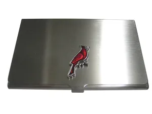 Red Cardinal Bird Business Card Holder