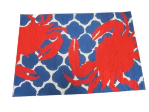 Red Crab Hook Rug