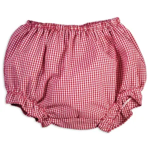 Red Gingham Girl Diaper Cover