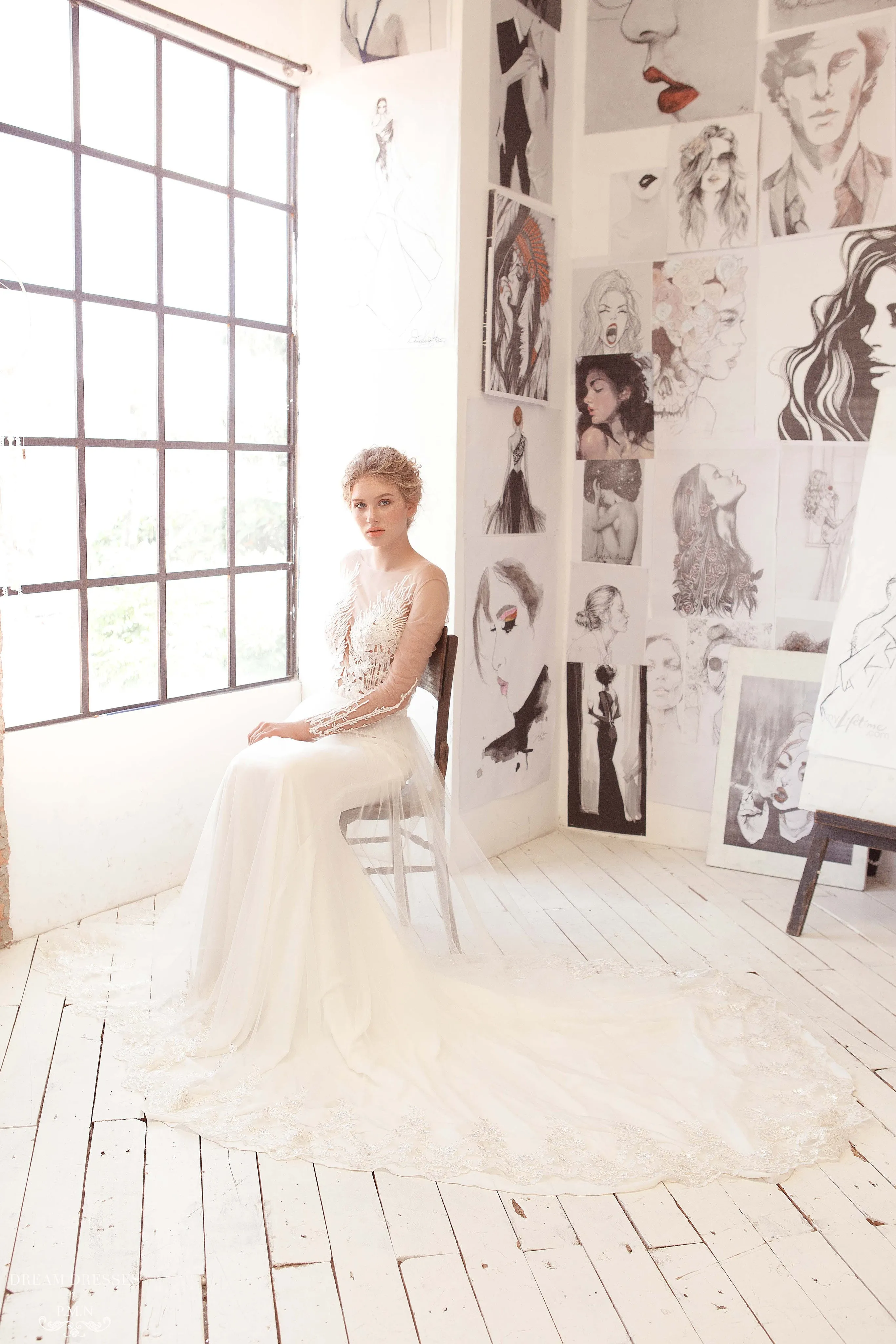 Removable Bridal Overskirt (#Alviva)