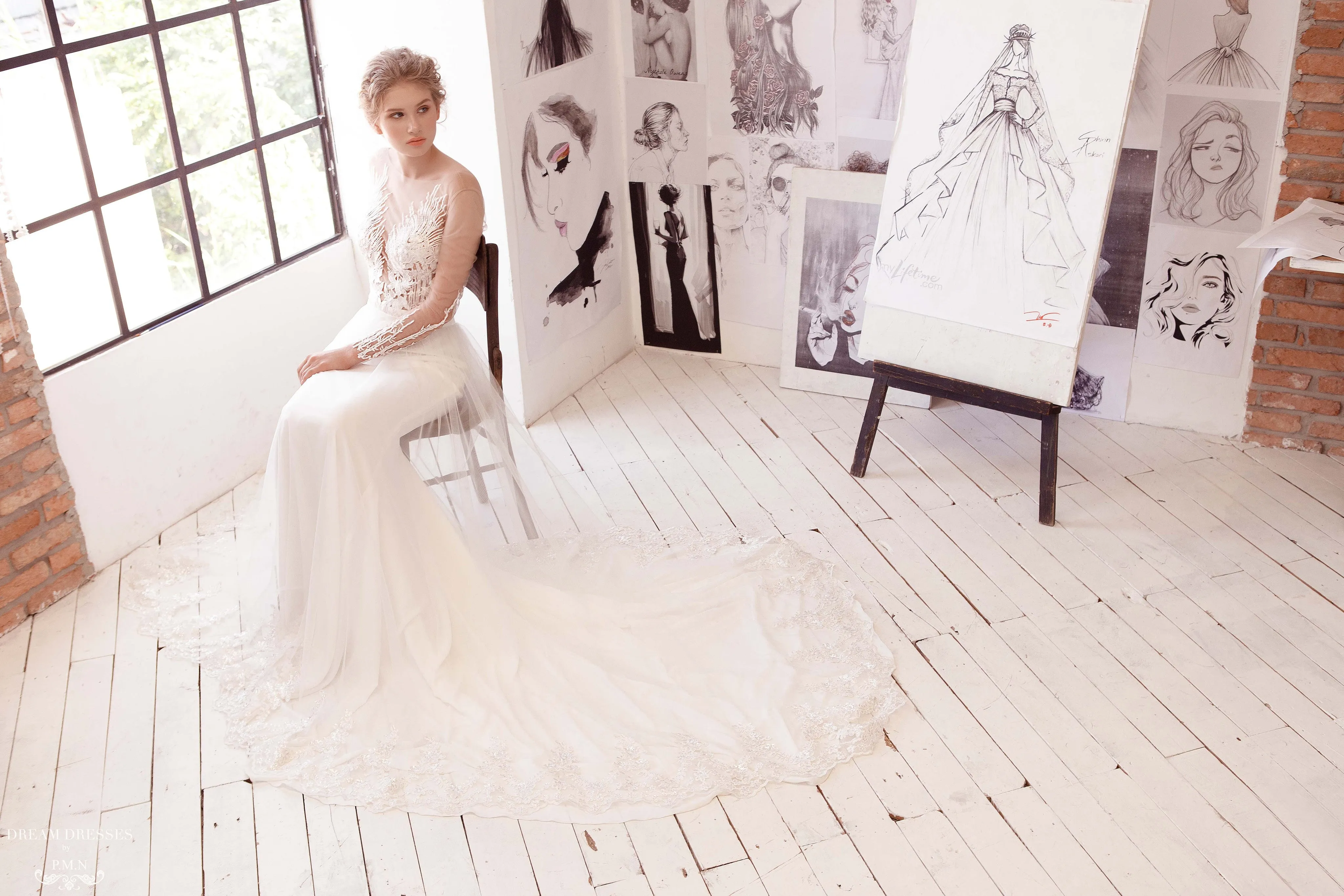 Removable Bridal Overskirt (#Alviva)
