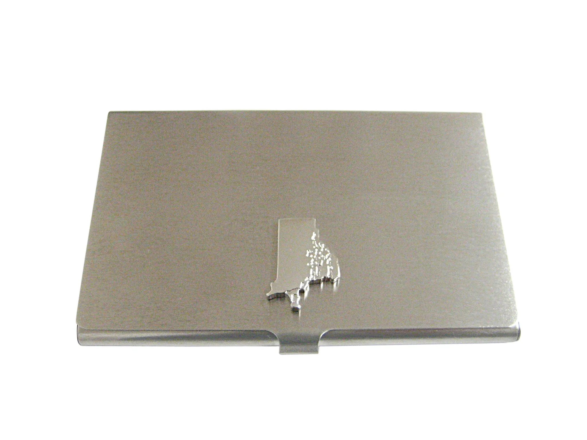 Rhode Island State Map Shape Business Card Holder