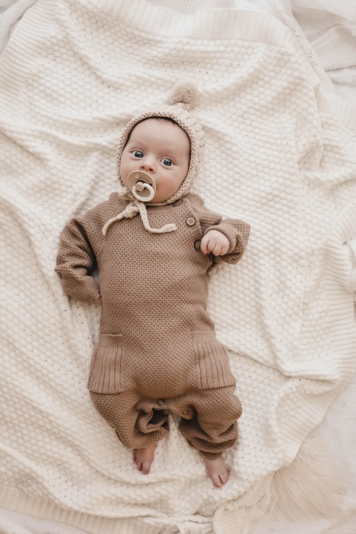Rib Pocket Jumpsuit - Acorn