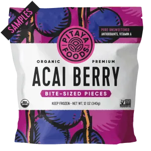SAMPLE - Organic Acai Berry (Unsweetened) Bite-Sized Pieces