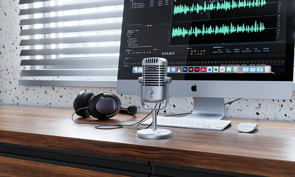 Saramonic XMIC-Z3 USB Desktop Polar Pattern Condenser Microphone For Phones, Tablets & PC
