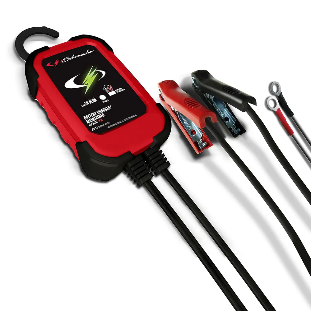 SCHUMACHER BATTERY CHARGER 6-12V 1A AND MAINTAINER FOR AGM SLA GEL CELL SPI