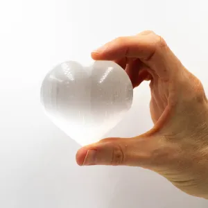 Selenite Heart (Palm Size)