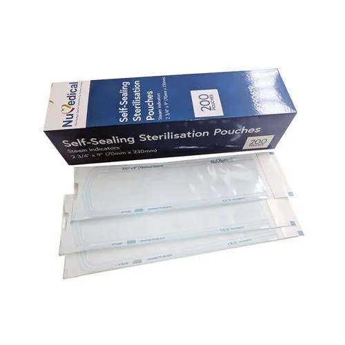 Self-Sealing Sterilisation Pouches, 300mm x 380mm, Class 4, 990612