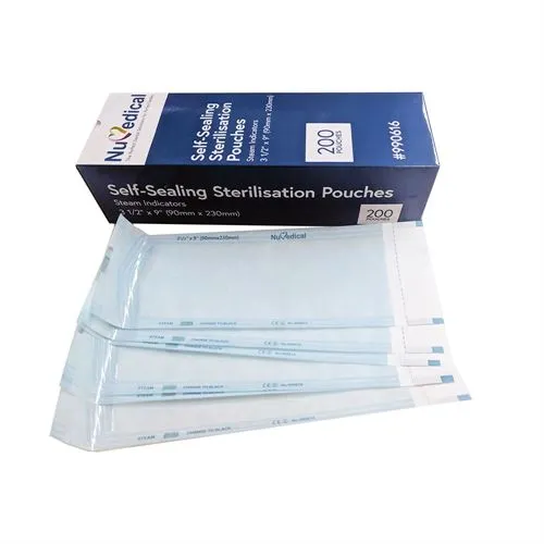 Self-Sealing Sterilisation Pouches, 300mm x 380mm, Class 4, 990612
