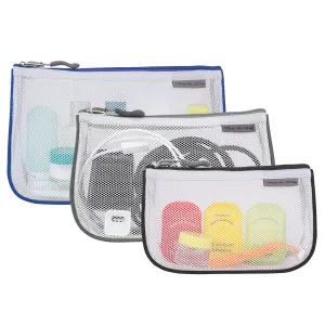 Set of 3 Assorted Piped Pouches