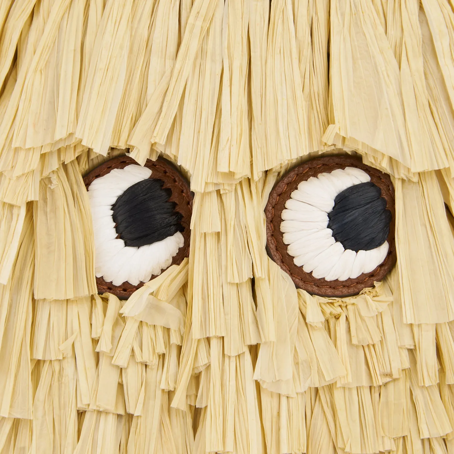 Shag Raffia Eyes Sunglasses Holder
