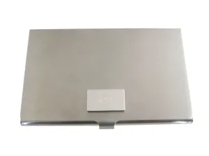 Silver Toned Etched New Hampshire State Flag Business Card Holder