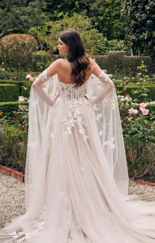 Size 14 Casablanca SL042 Ivory Detachable Sleeves