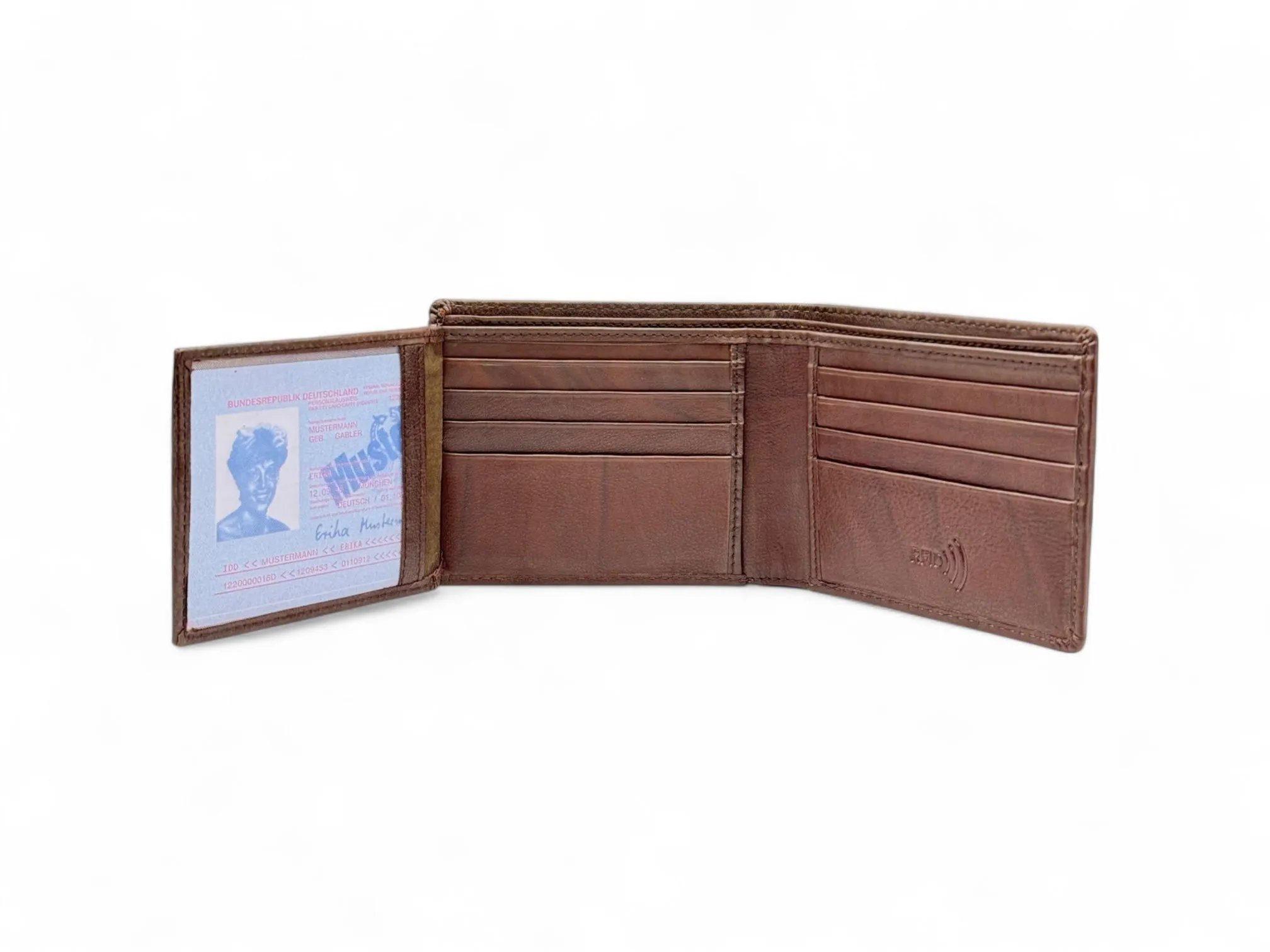 Smooth Premium 16 Card Billfold RFID Wallet #1001