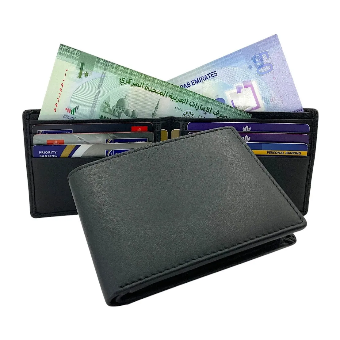 Smooth Top Grain Billfold Wallet # 1727 CC
