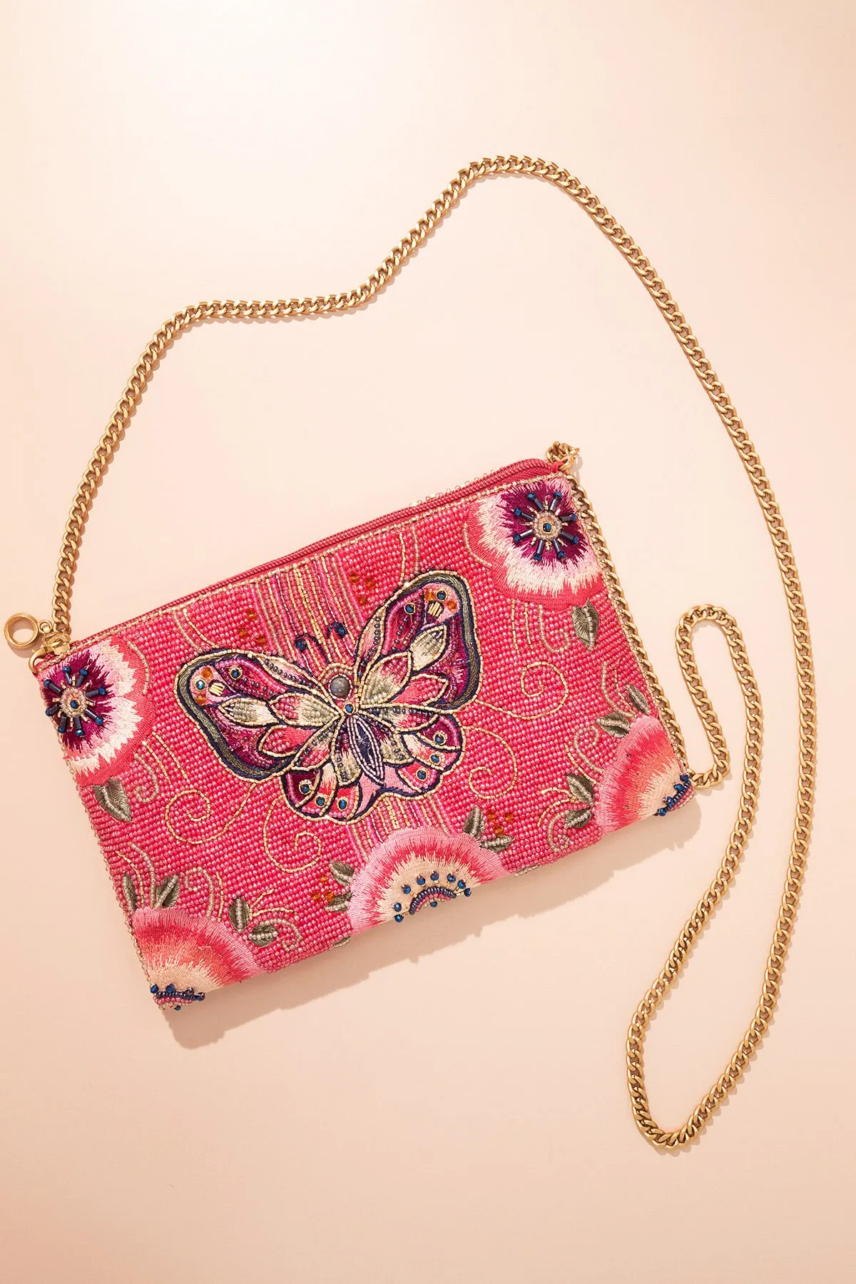 Social Butterfly Mini Crossbody Handbag
