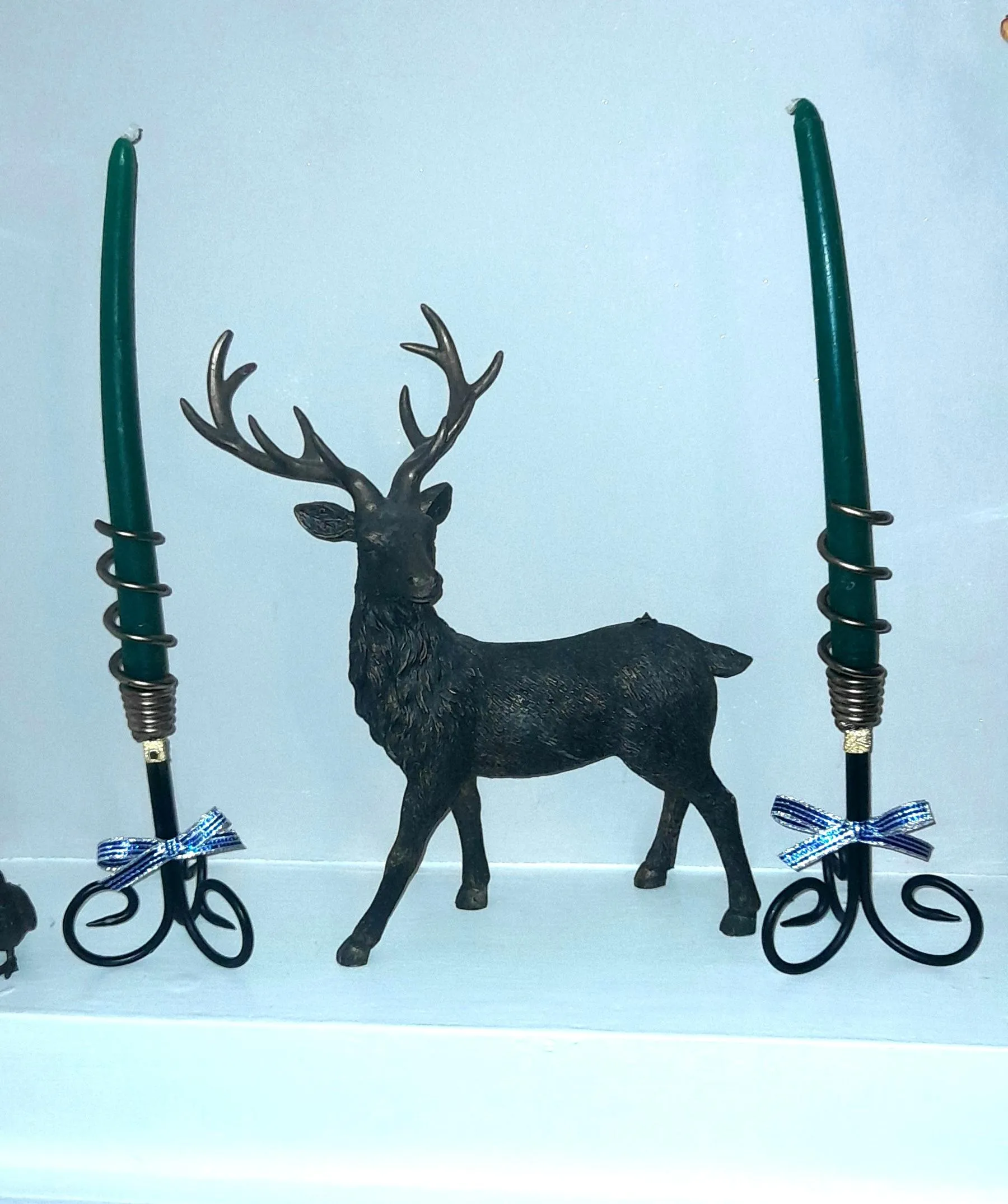 Spiral taper candle holders