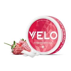 STRAWBERRY ICE NICOTINE POUCHES BY VELO