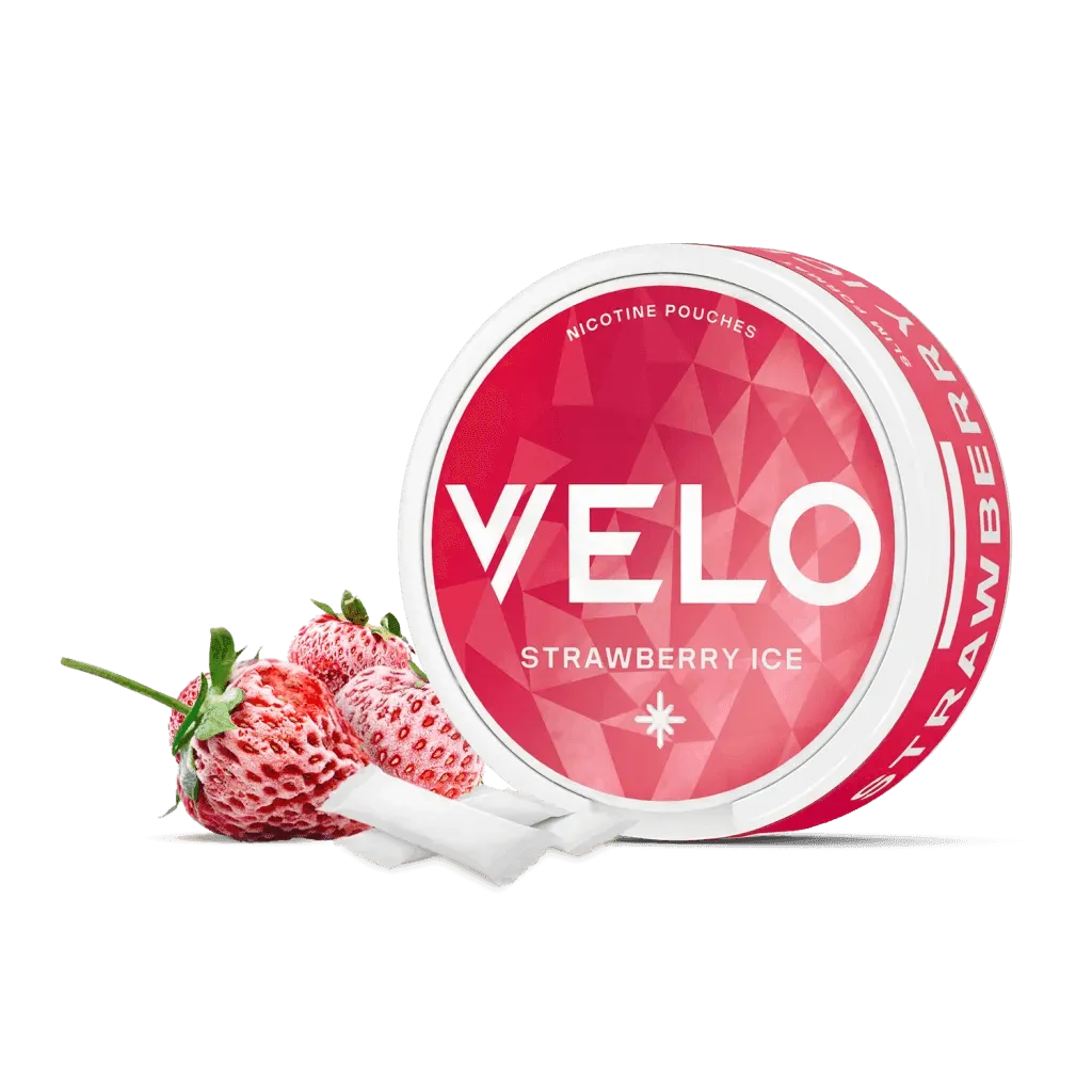 STRAWBERRY ICE NICOTINE POUCHES BY VELO