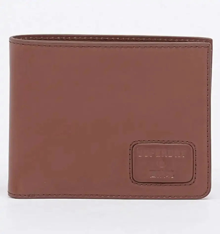 Superdry NYC Bifold Leather Wallet - Tan