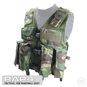 Tactical Paintball Vest - DPM Camo (Large)
