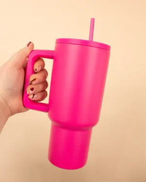 Take it Easy 30 oz. Tumbler in Hot Pink