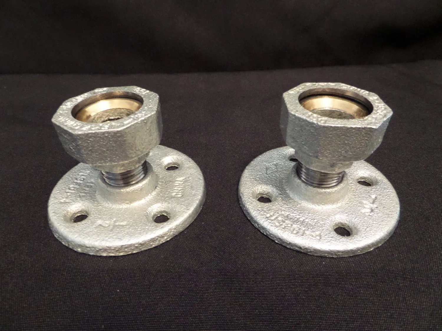 Taper Candle Holders - Set of Two Cedar Creek Essentials  Steampunk Decor