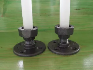 Taper Candle Holders - Set of Two Cedar Creek Essentials  Steampunk Decor