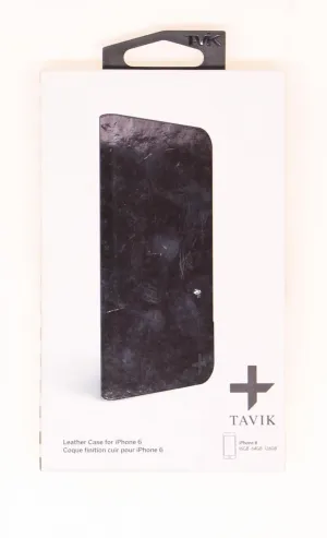 Tavik Linden Wallet Leather Case For IPhone 6/6s Card Slots Folding Cover Black