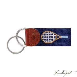 Tennis Needlepoint Key Fob