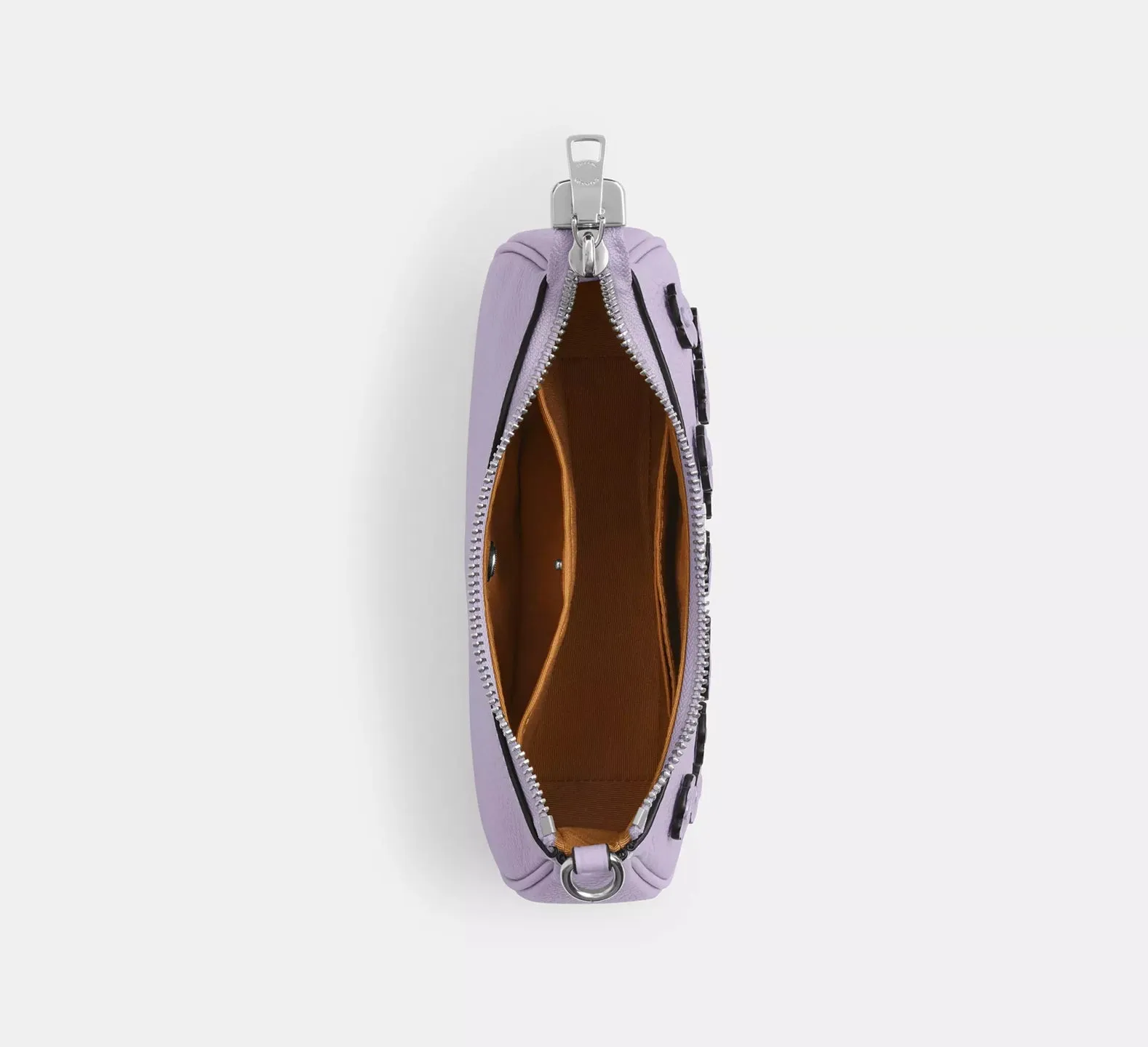 Teri Mini Crossbody Bag With Floral Applique Lilac Coach
