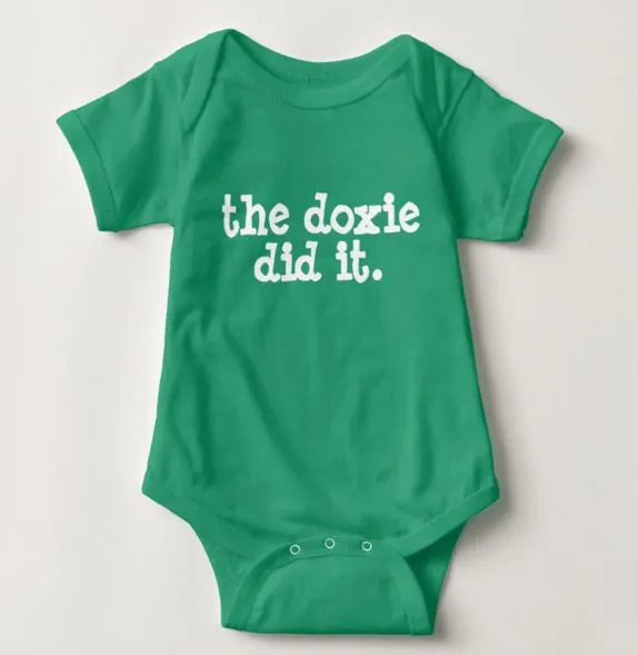 The Doxie Did It | One Piece Baby Onesie