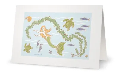 The Mermaid and the Sea Card