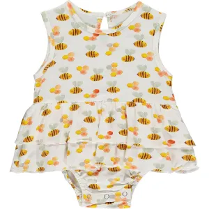 Tickety Boo Bumbling Bees Bamboo Ruffled Dress