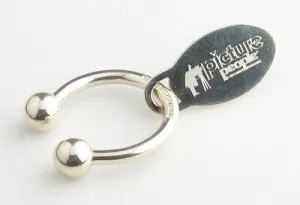 Tiffany & Co. Sterling Silver Key Ring with "Picture People" Tag Great Piece!