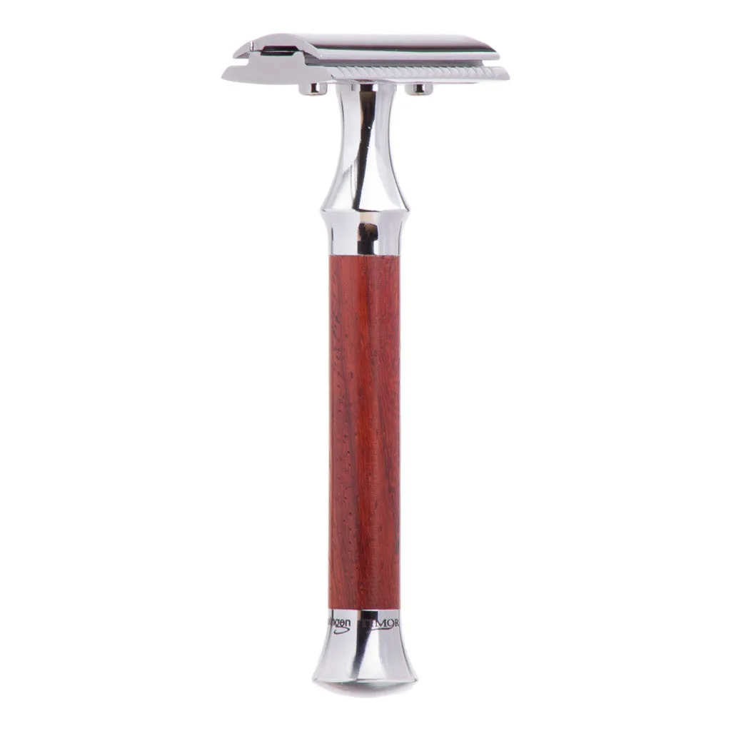 Timor Vintage Edition Solid Padouk Wood Safety Razor 1363