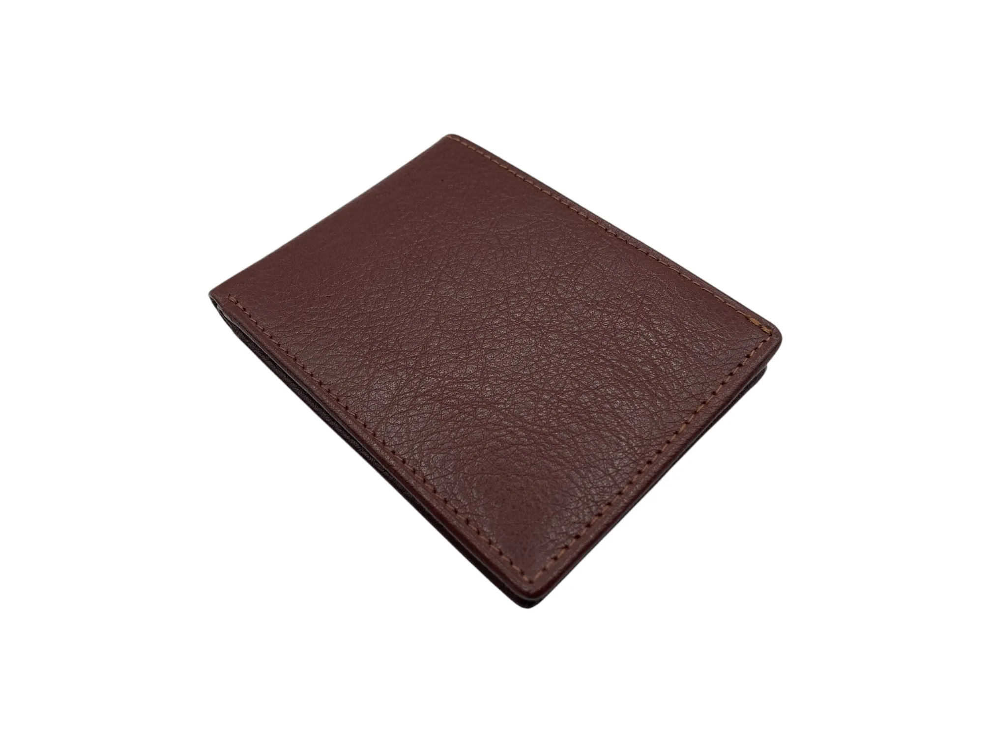 Top Grain Slim & Compact Leather  Billfold Wallet # 1589 [B]