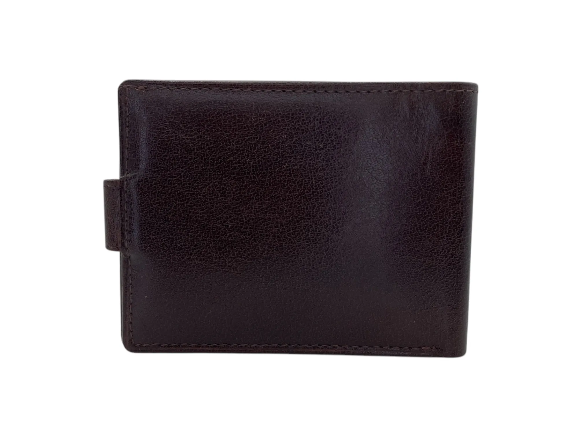 Top Grain Slim & Compact Leather  Billfold Wallet # 1609 [LOOP]