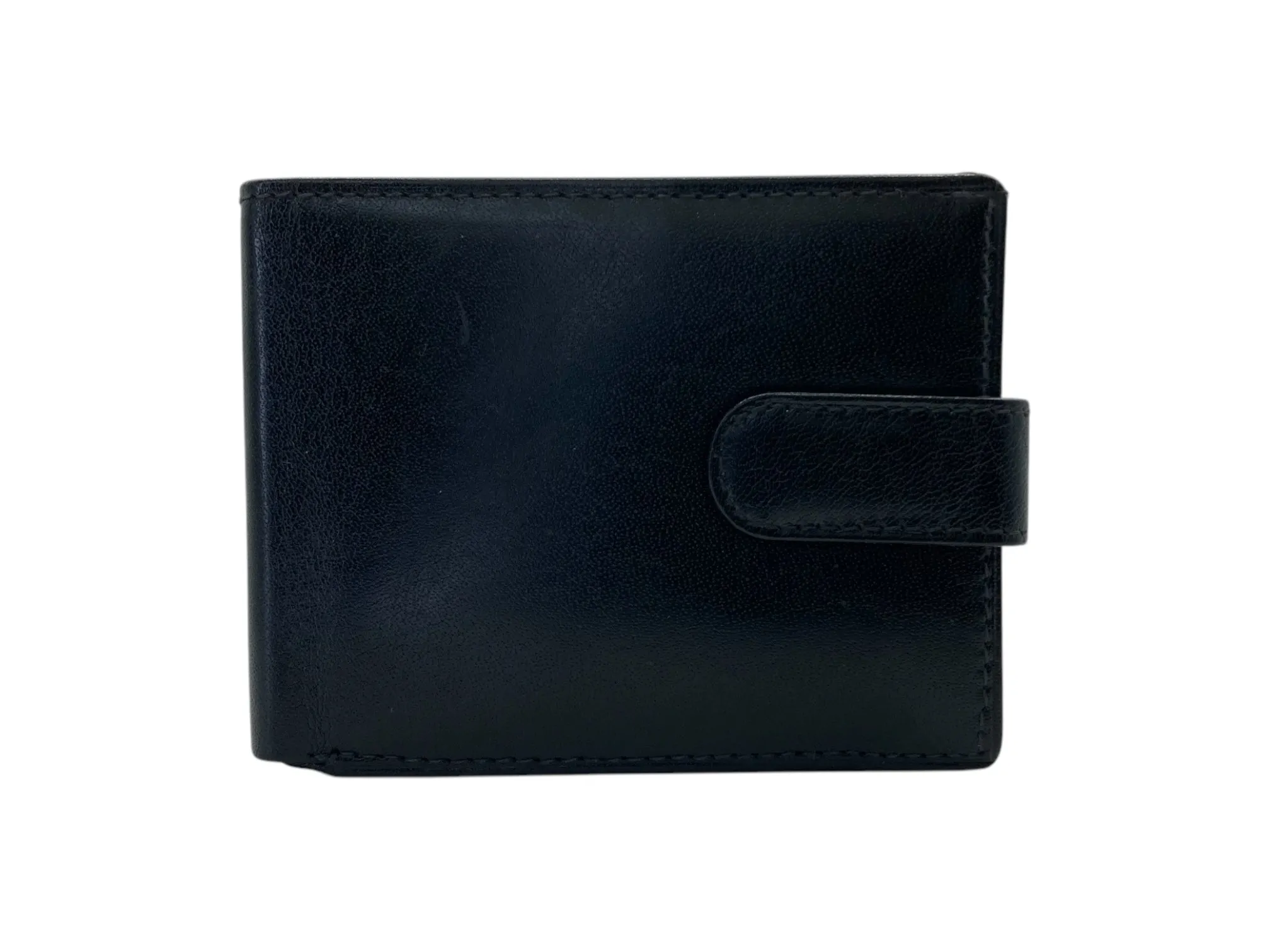 Top Grain Slim & Compact Leather  Billfold Wallet # 1609 [LOOP]