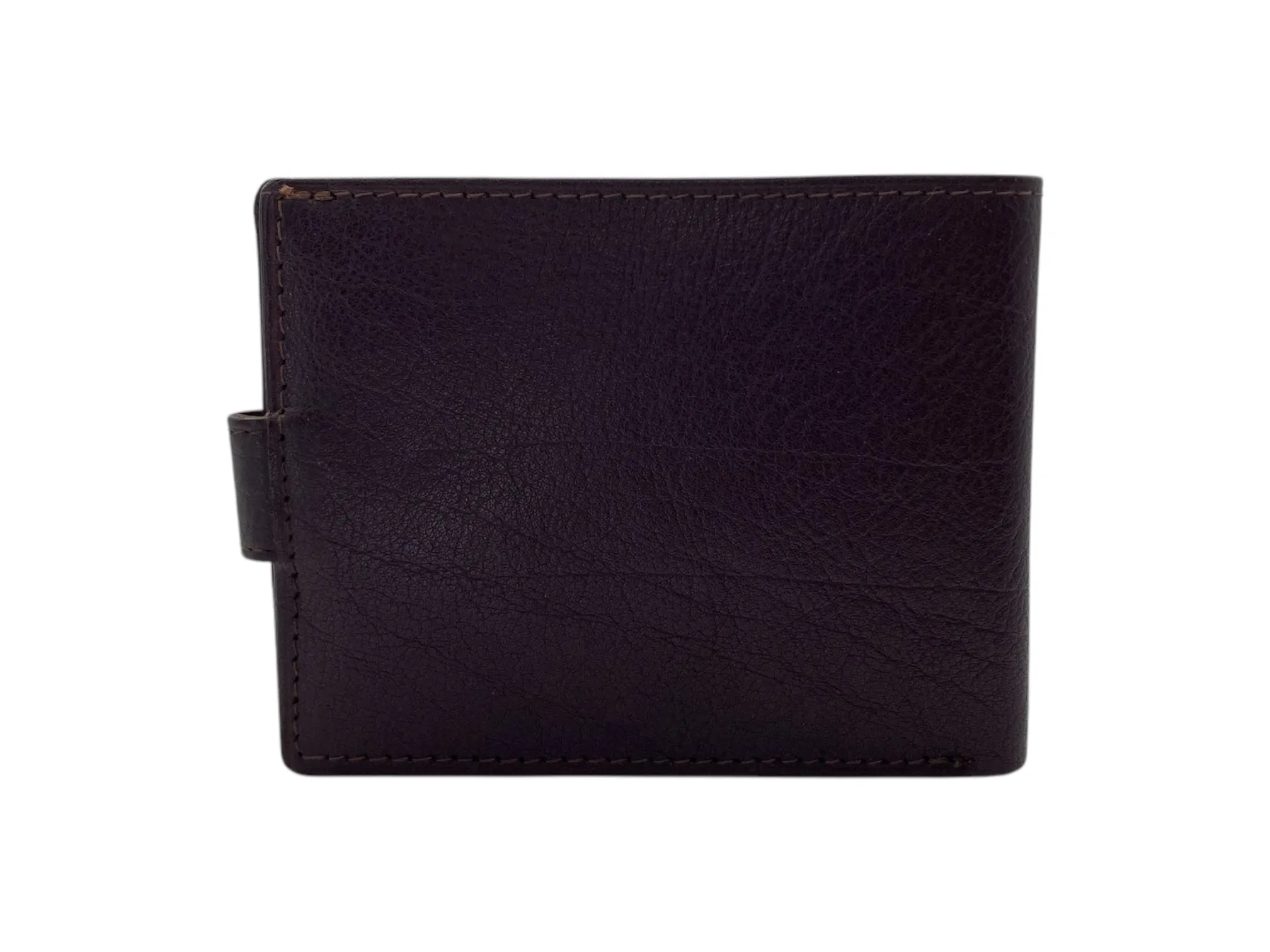 Top Grain Slim & Compact Leather  Billfold Wallet # 1609 [LOOP]