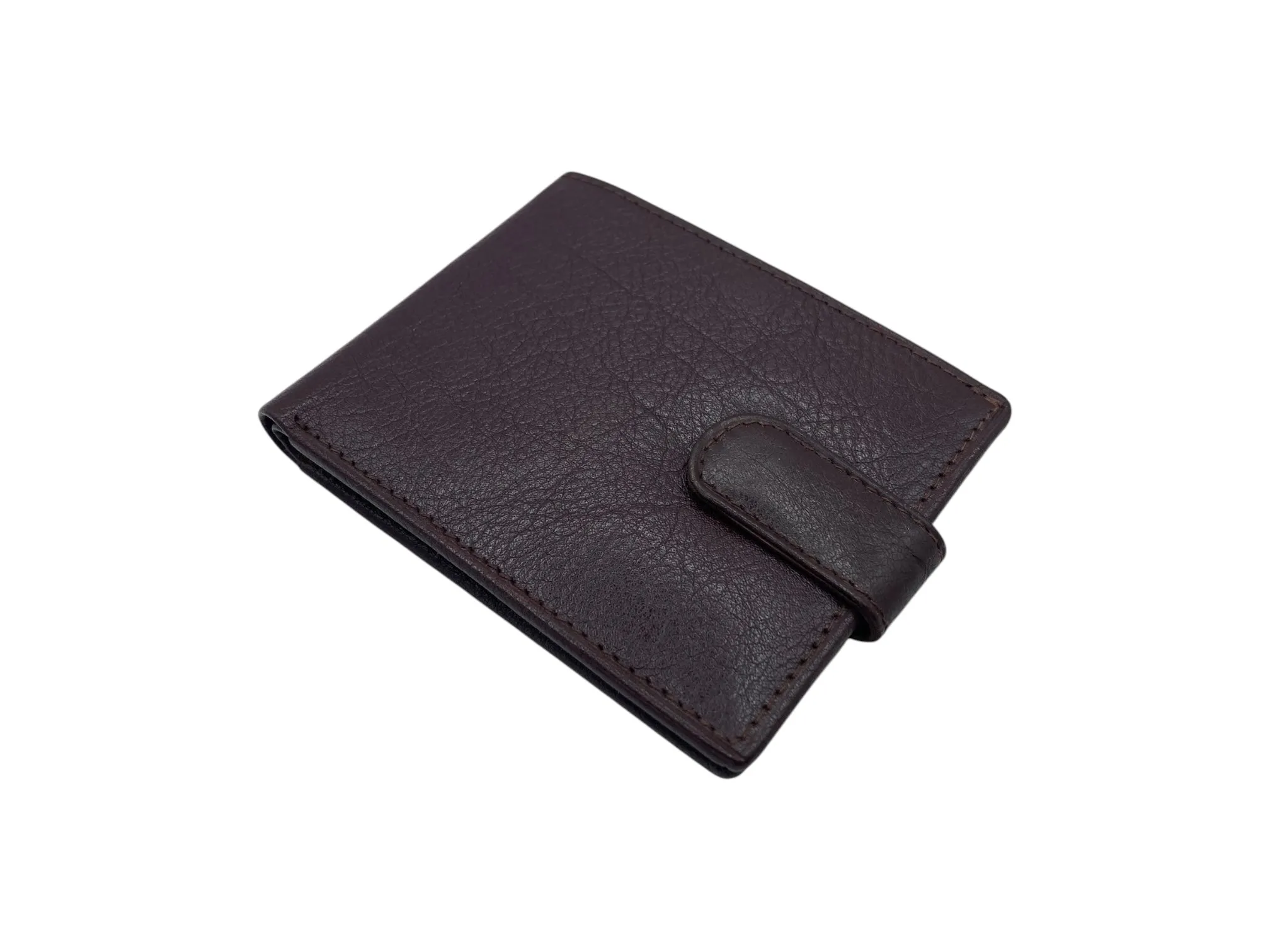 Top Grain Slim & Compact Leather  Billfold Wallet # 1609 [LOOP]
