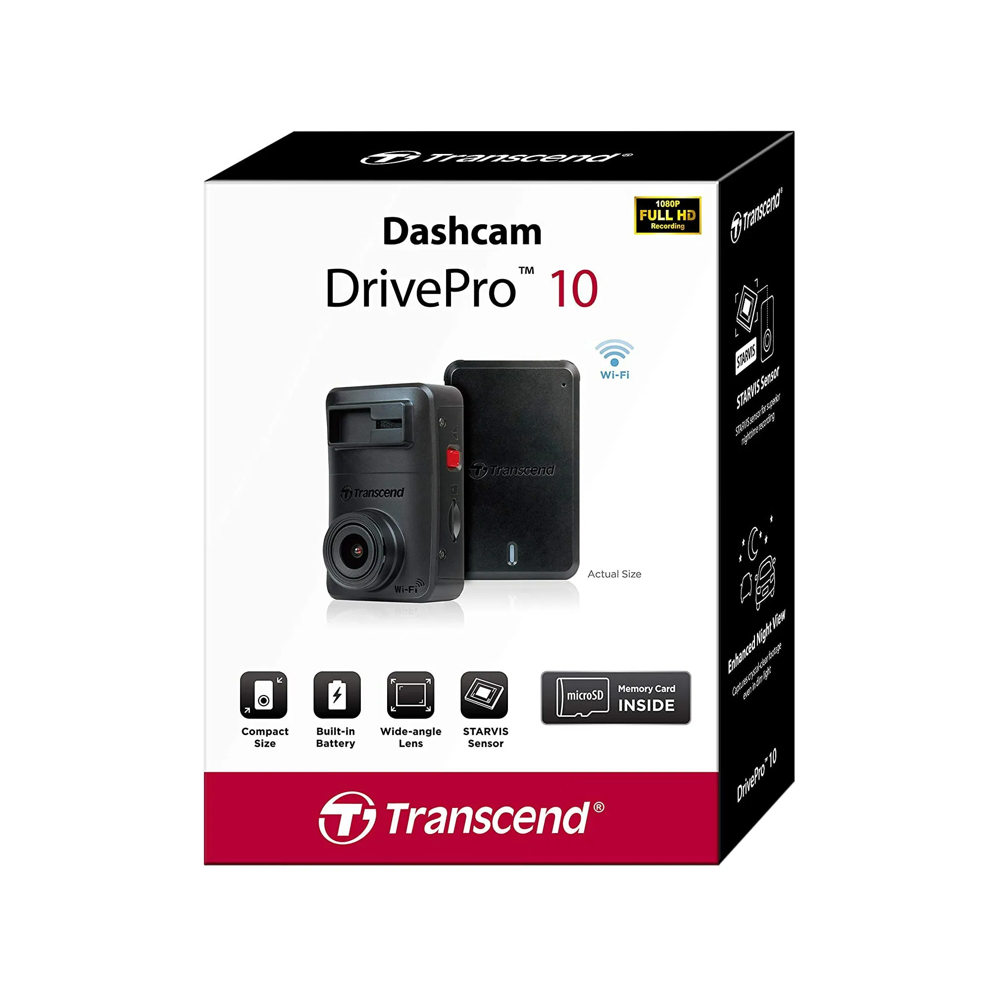 Transcend DrivePro DP10A 1440P 2K QHD 64GB