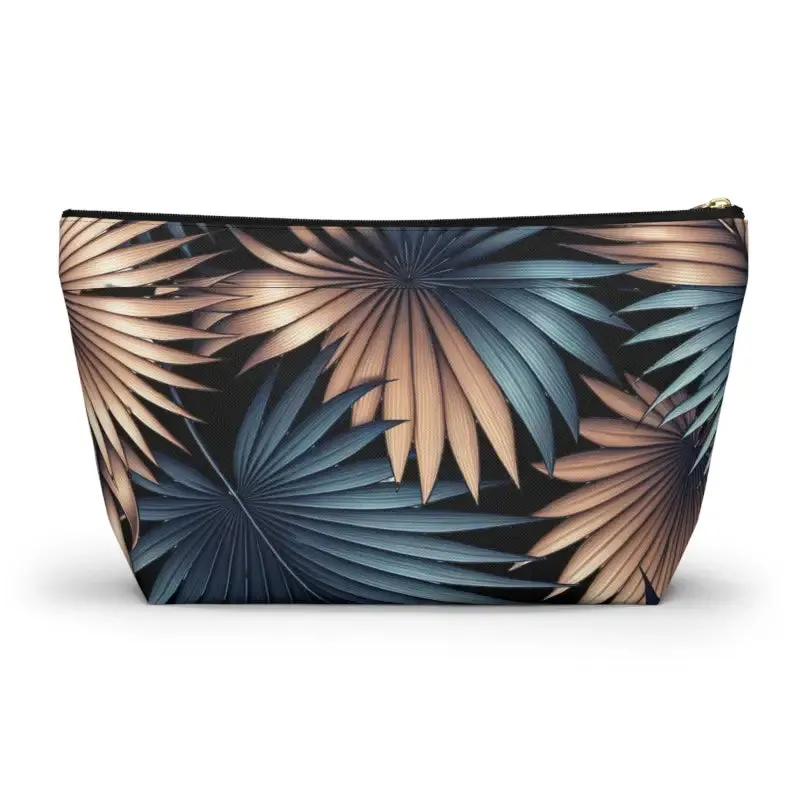 Trendy Fashion Toiletry Bag Featuring Palm Leaves