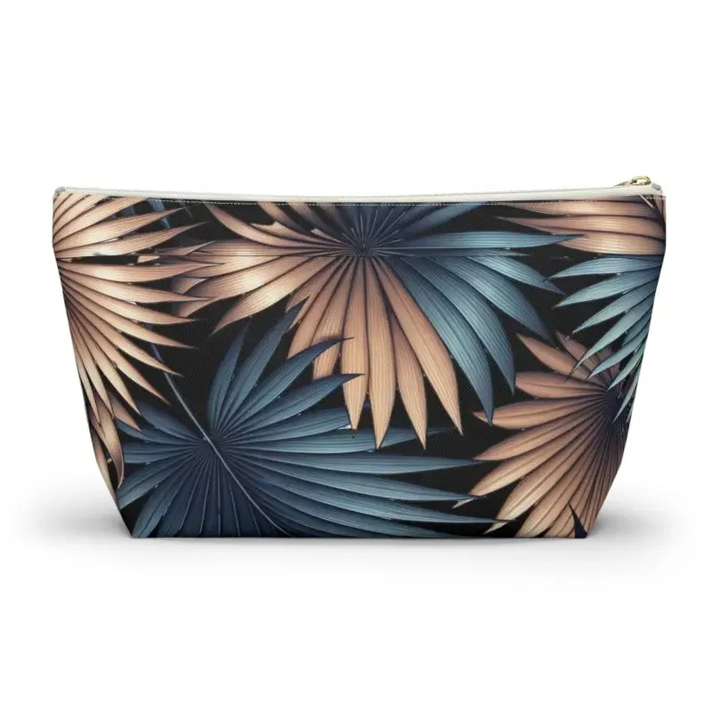 Trendy Fashion Toiletry Bag Featuring Palm Leaves