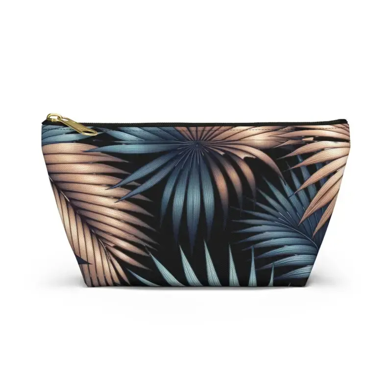 Trendy Fashion Toiletry Bag Featuring Palm Leaves