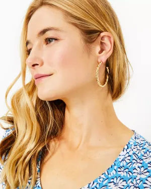 TROPICAL TWIST HOOP EARRING