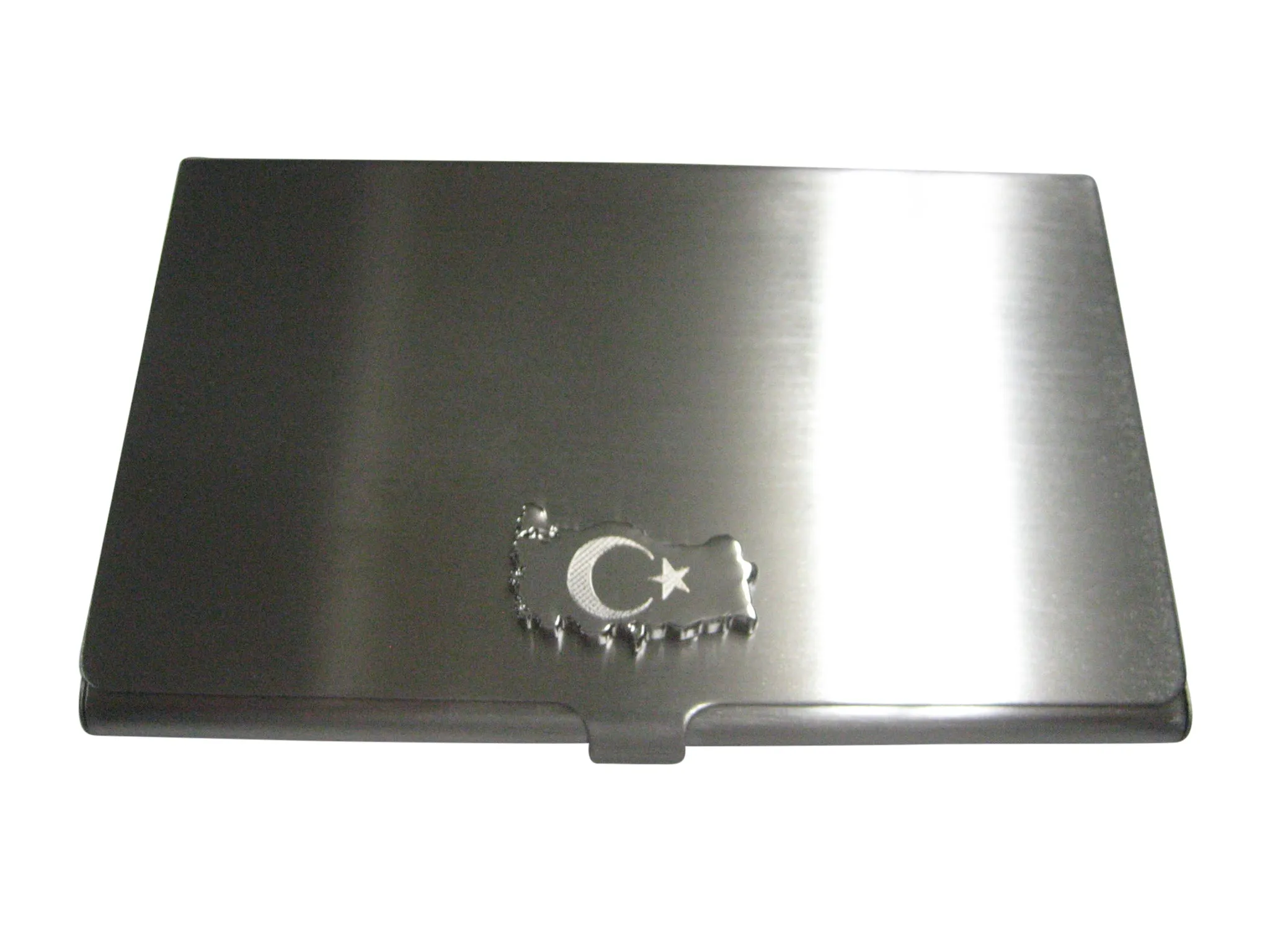 Turkey Map Shape and Flag Design Business Card Holder