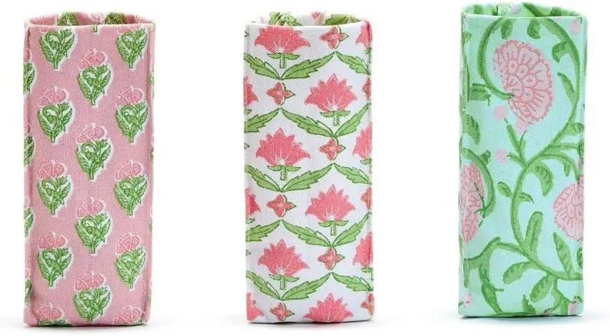Two's Company "Looking Good Floral Print Weighted Eyeglasses Holder, Assorted 3 Patterns