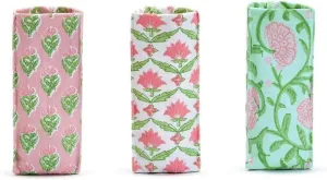 Two's Company "Looking Good Floral Print Weighted Eyeglasses Holder, Assorted 3 Patterns